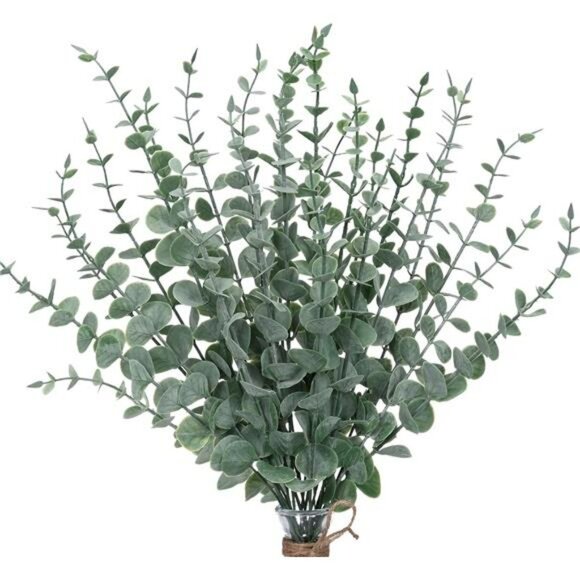 Artificial Eucalyptus Stems Set Greenery Leaves Wedding Farmhouse Decor - Picture 1 of 7